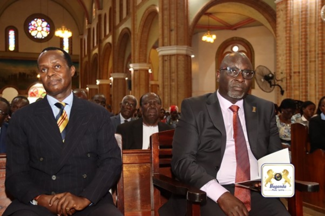Prince David Kintu Wasajja and the Honorable Waggwa Nsibirwa, the Second Deputy Katikkiro